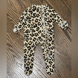 Gigi and Max leopard print newborn onesie